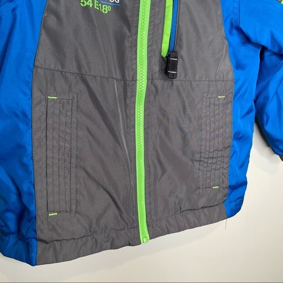 London Fog kids gray and blue winter jacket Sz 4 - Picture 4 of 11